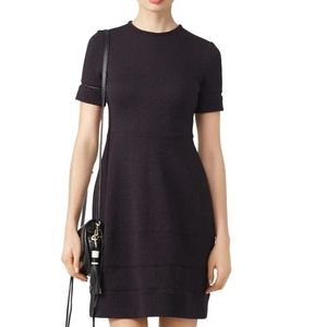 Yigal Azrouel Textured Black Above the Knee Dress